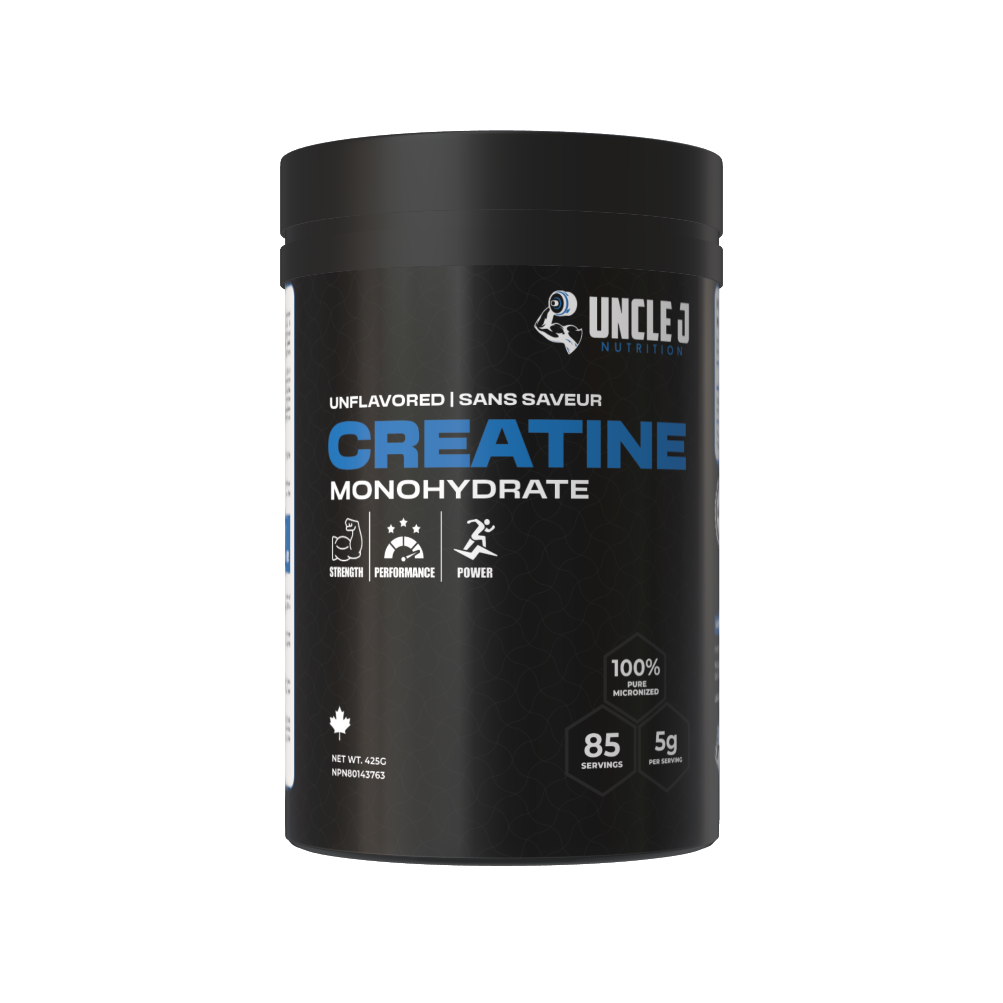 Uncle J Nutrition - 100% Pure Creatine Monohydrate 425g